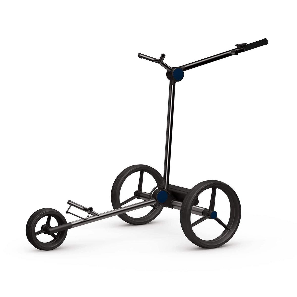 GolfQuant 1e Titan-Elektrocaddy in Marineblau