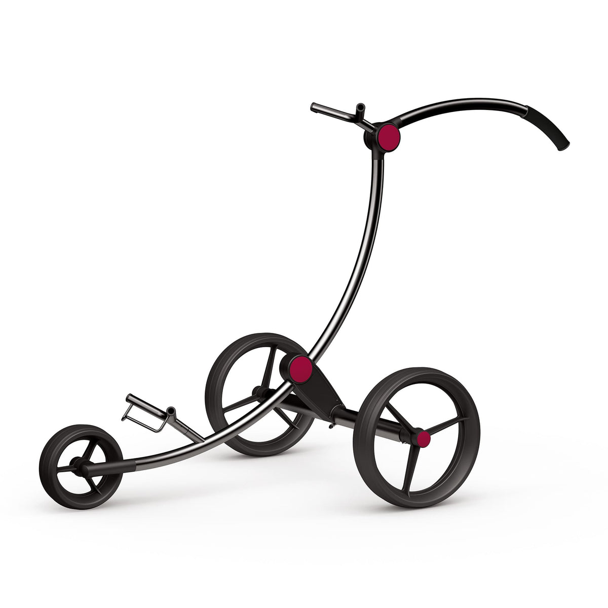 GolfQuant 3eco Titan-Schiebecaddy in Brandrot