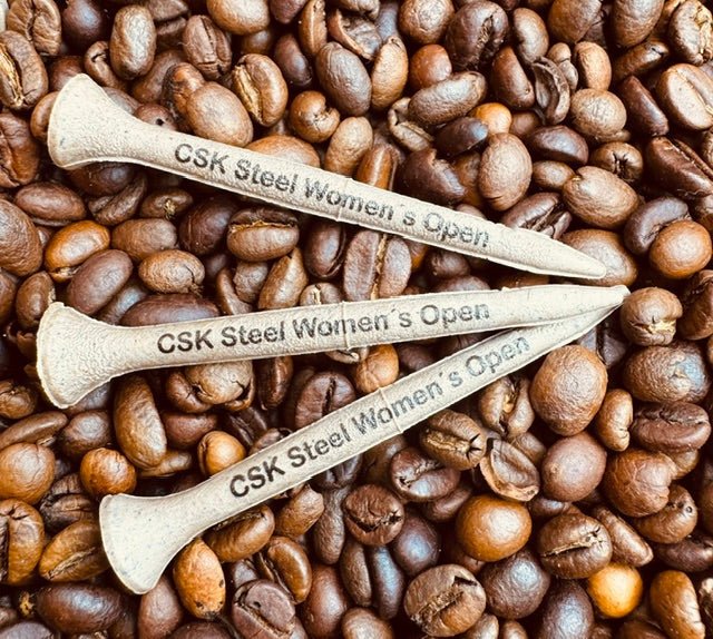 Golftees mit eigenem Text bedruckt