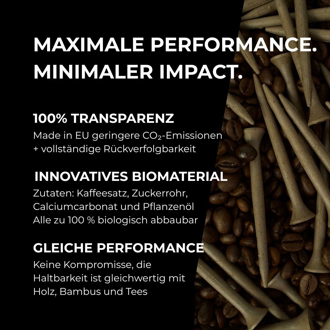 Coffee Tees – Golftees aus Kaffeesatz