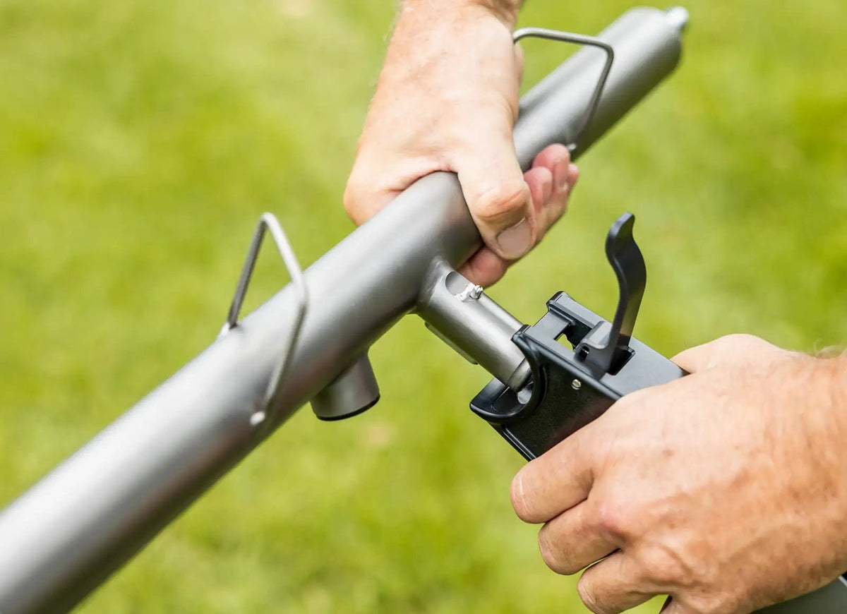 Quant-Lock-System am GolfQuant 3eco: Aufbau mit einer Hand